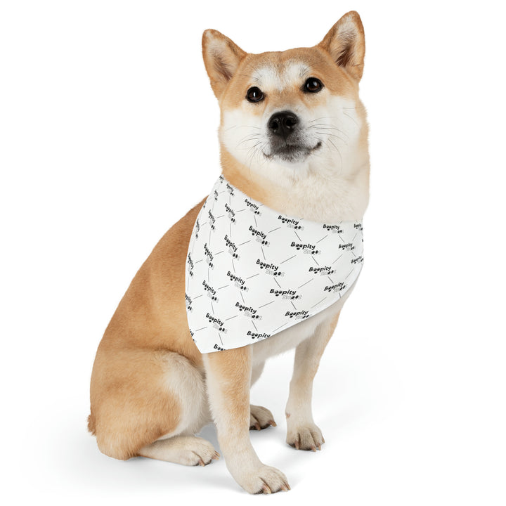 Boopity Snoot Pet Bandana - White