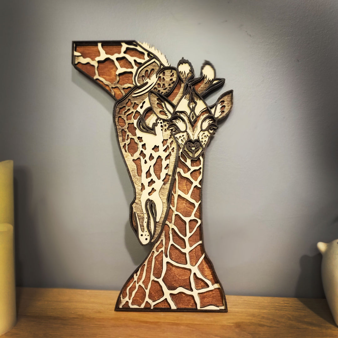 Giraffe and Mom