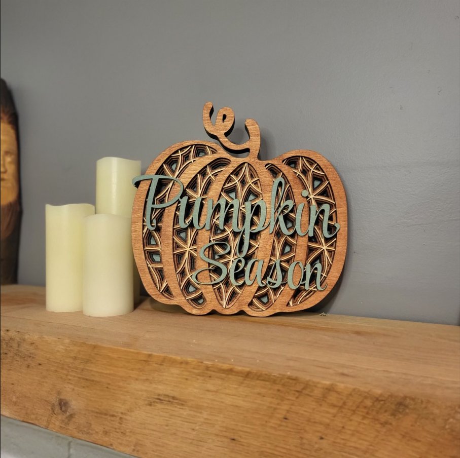 Pumpkin Season layered sign